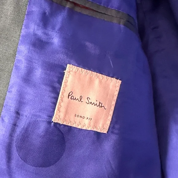 Paul Smith SOHO Fit Teal Green Two-Piece Wool Suit Jacket & Trousers - Picture 2 of 4